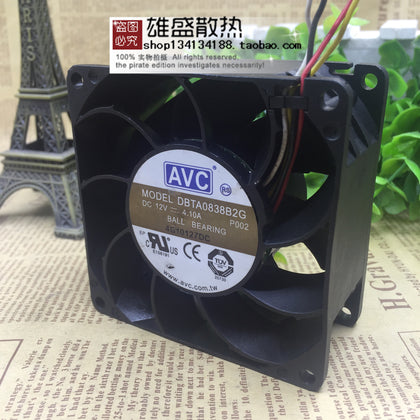 AVC Dbta0838b2g 12v 4.1a 8cm 8038 4-Wire PWM Modified Supercharged Ultra-Violent Fan-inewdeals.com