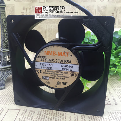 4715MS-23T-B5A Alternating Current (AC) 230V 15/14W Bearing Fan 12cm 12038-inewdeals.com