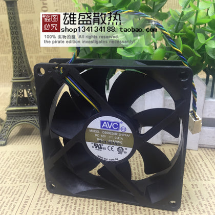 AVC DS09225B12HPFAF 12V 0.41A 9 9025 Four Wire PWM Temperature Control Fan-inewdeals.com
