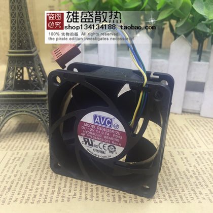 AVC DS06025R12U 6025 12V 0.70a 6cm 4-Wire PWM Server Cooling Fan-inewdeals.com