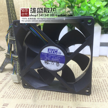 AVC Ds09225t12hp031 12V 0.41a 9025 4 Four-Wire PWM Temperature Control CPU Fan-inewdeals.com
