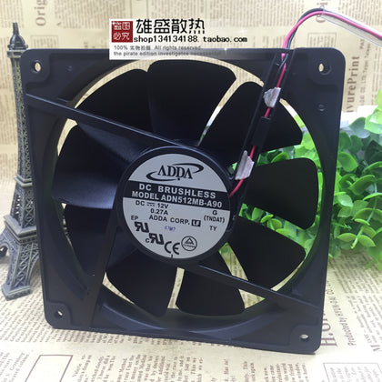 Adda 13.5cm 13525 Cabinet Power Supply Cooling Fan ADN512MB-A90 12V 0.27A-inewdeals.com
