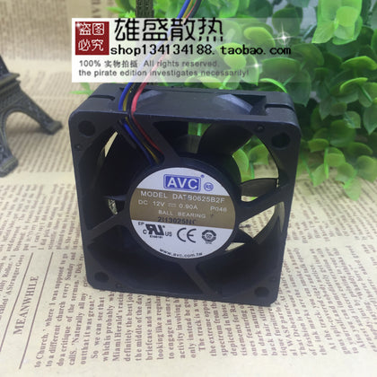 AVC Datb0625b2f 12v 0.90a 6cm 6025 4-Wire PWM Temperature Control Cooling Fan-inewdeals.com