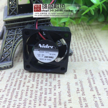 D03X-12TL Japan Nidec 3cm 3010 Fan 12V 0.04a Mute Micro Cooling Fan-inewdeals.com