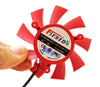 The two-pin Firstd FD7015H12S 12V 0.43A 6.5CM 3.9CM pitch graphics card fan