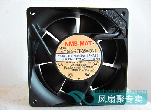 The 12cm12038 230V 15W 4715fs-23t-b5a Minebea 17/120 x 120 x 38mm AC fan