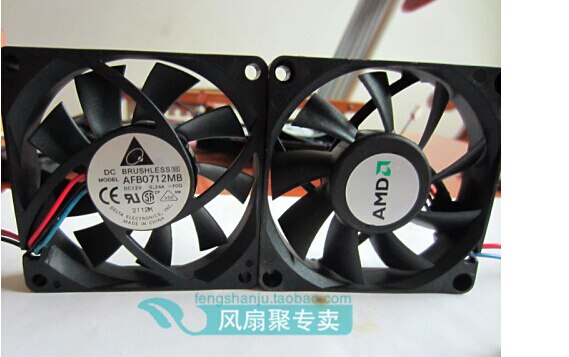 The Delta 7015 7cm 12V 0.24A AFB0712MB 70*70*15mm dual ball CPU cooling fan fan