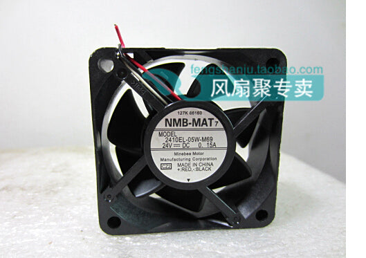 The NMB-MAT 6cm6025 24V0.15A 2410EL-05W-M69 60*60*25MM copier 3 lines radiating fan