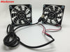 USB Cooling Fan 70mm 7CM Silent Powered Computer Two Fans Blades 5V Radiator for ASUS ac68 PS4 PS3 TV Boxes Sink Router Cooler