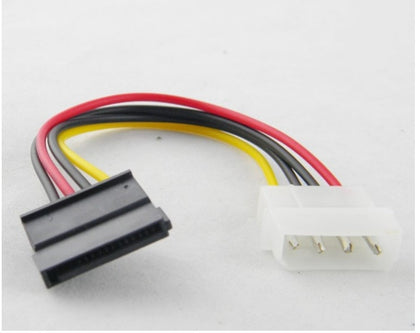 IDE 4 Pin male M-F SATA Hard Drive Adapter Power Cable Line Power - inewdeals.com