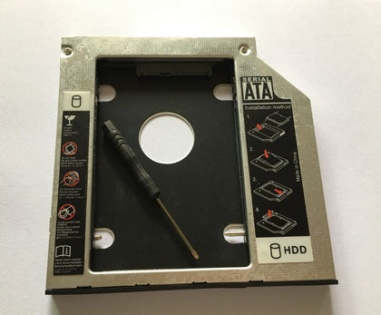 9.5mm SATA 2nd HDD SSD Hard Drive Caddy for Dell Precision M4800 M6800 - inewdeals.com