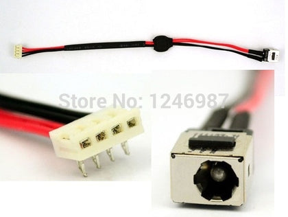 DC Power Jack Connector with Cable for Toshiba A500 L455 L455D L555 L555D - inewdeals.com