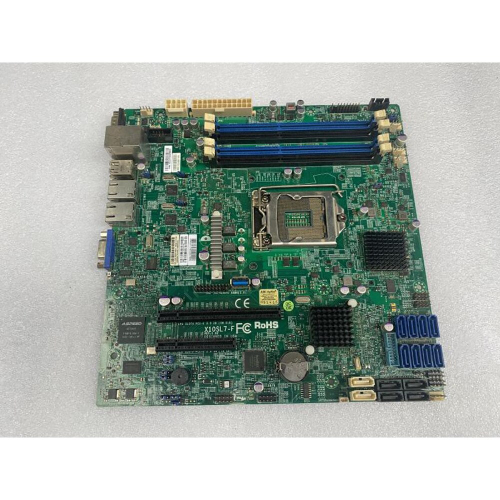 X10SL7-F Supermicro Hochleistungs-Server-Motherboard E3-1200 v3/v4 4. Generation Core i3 ECC 8x SAS2 (6 Gbit/s) LGA1150 DDR3 vollständig getestet und funktionsfähig