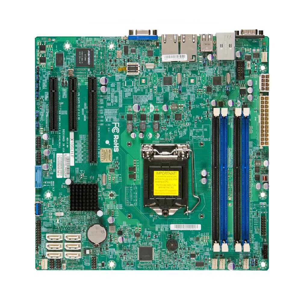 X10SLH-F Supermicro Server Motherboard E3-1200 v3/v4 4th Gen. Core i3 ECC Dual Gigabit Ethernet LAN Ports LGA1150 DDR3 Full Tested Working