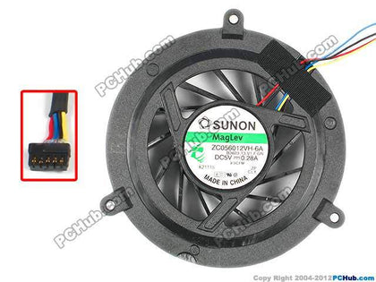 ZC056012VH-6A B3623.13.V1.F.GN DC5V 0.28A COOLING FAN FOR DELL M6600 COOLING FAN - inewdeals.com