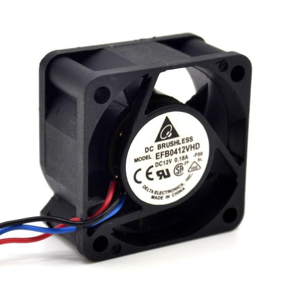For Delta EFB0412VHD -R00 / FOO 12v 0.18a Double-ball 2 and 3wire 4020 40mm cooling fan