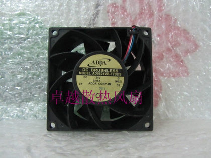 adda ad0824vb-f7bds 8038 24v 0.95a dual ball line fancooling fan - inewdeals.com