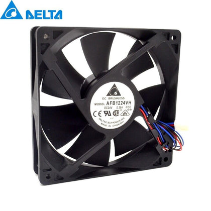 AFB1224VH-FOO 12cm 120mm 24V 0.35A 12025 high-end dual ball bearing cooling fan drive for DELTA 120*120*25mm