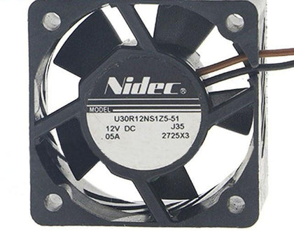 U30R12NS1Z5-51 30mm 30x30x15mm DC 12V 0.05A 3cm micro projector mini cooling fan 8000RPM 3.18CFM