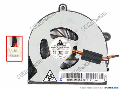 CPU cooling fan cooler FOR Toshiba Satellite P770 P775 P775-S7100 KSB06105HB-AK1X 4-WIRE DC280009UD0 laptop MF60090V1-C260-S99 - inewdeals.com