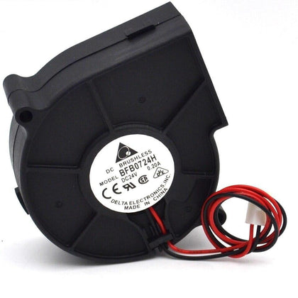 75.7mm lx 75.7mm x h 30mm BFB0724H 24V inverter 7530 0.20A 7CM cooling Turbo fan for Delta