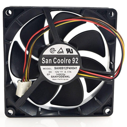 9AH0912P4H041 12V 0,17A 4-Draht-Ultra-leise-Mute-Lüfter 9025 90mm 90*90*25mm