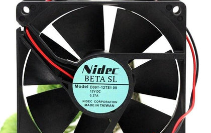 Nidec D09T-12TS1 9.2CM 9225 90mm 12V 0.37A two-wire wind chassis power supply cooling fan