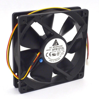 AFB1212L-FOO 12025 12V 0.21A 120mm thermostat speed dual ball bearing cooling fan for Delta 120*120*25mm