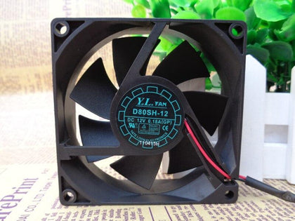 Nidec D80SH-12 8025 80mm 12V 0.18A UPS uninterruptible power supply chassis cooling fan 80*80*25mm