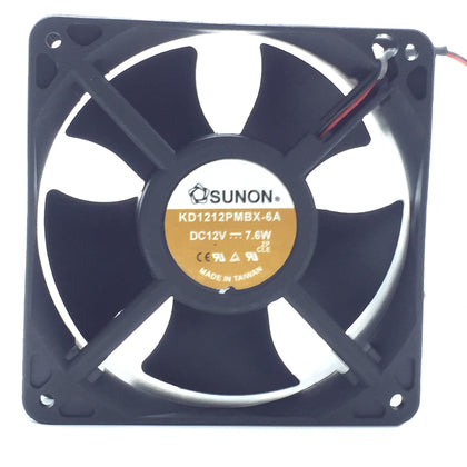 KD1212PMBX-6A 12038 120mm 120*120*38MM 2 wire fan 7.6W server inverter axial cooling fan