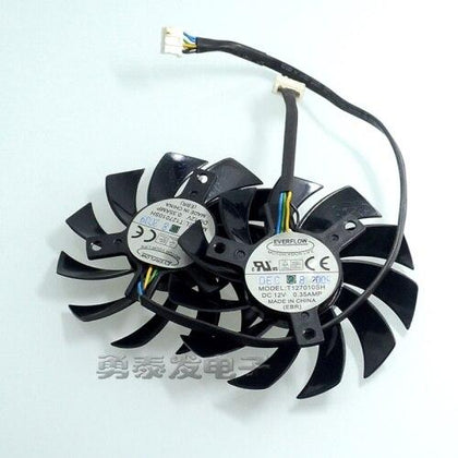 video card fanT127010SH 12V 0.35A Graphics card cooling fan 75mm diameter