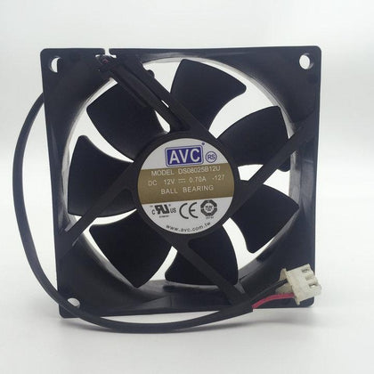 80*80*25MM 8CM 80mm DS08025B12U 12V 0.70A double ball-bearing computer cooling fan