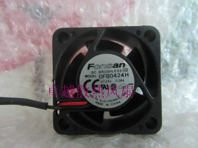 fonsan 4cm 4020 24v 0.08a double ball bearing cooling fan dfb0424h quieten