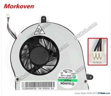 laptop CPU cooling cooler FAN for Acer Aspire 7750 7750G 7750Z 7735 7335 fan MF60120V1-C200-G99 AS7750Z 7560 7560G DC280009PF0 - inewdeals.com