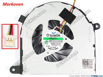 laptop CPU cooling fan for FOR Dell Inspiron 17R N7110 64C85 FAN MF60120V1-C130-G99 DFS552005MB0T FAA0 064C85 cooler 3PIN - inewdeals.com