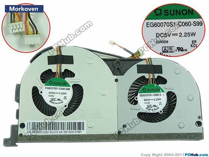 laptop CPU cooling fan for Lenovo Y50 Y50-70AS Y50-70AM Y50-70A Y50-70 Y50-70AS-ISE cooler EG60070S1-C060-S99 Touch - inewdeals.com