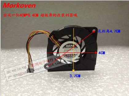laptop CPU fan Router DIY modified turbo centrifugal blower cooling fan 5V 0.14A 40*37*4MM 4CM thin cooler - inewdeals.com