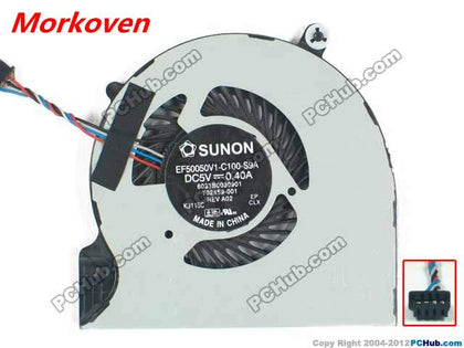 laptop cooler CPU Cooling Fan For HP EliteBook 9470 9480 9480M 9470M 702859-001 6033B0030901 702859-001 EF50050V1-C100-S9A - inewdeals.com