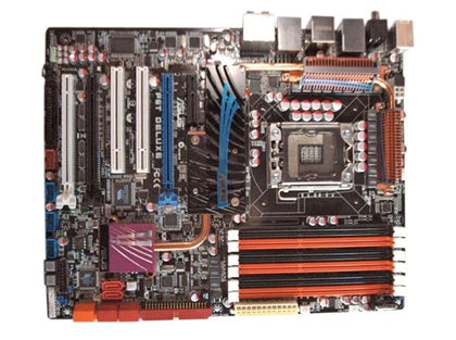 Desktop motherboard ASUS P6T Deluxe DDR3 LGA 1366 24GB USB2.0 X58 Desktop Motherboard - inewdeals.com