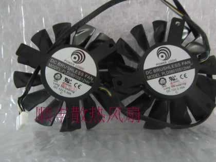 MSI R6790 R6850 570 580GTX N460GTX PLD08010S12HH DC 12V0.35A four-pin (intelligent temperature control card fan - inewdeals.com