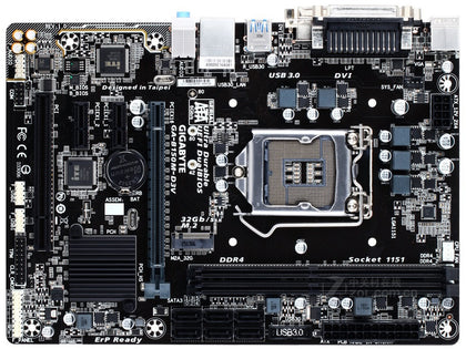 motherboard for Gigabyte B150M-D3V DVI VGA USB3.0 32GB GA-B150M-D3V DDR4 LGA 1151 B150 Desktop motherborad - inewdeals.com