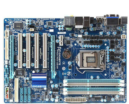 Used gigabyte GA-H55-UD3H motherboard for intel LGA 1156 DDR3 H55-UD3H 16GB for I3 I5 I7 H55 mainboard PC boards